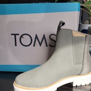 TOMS Gray Ankle Boots